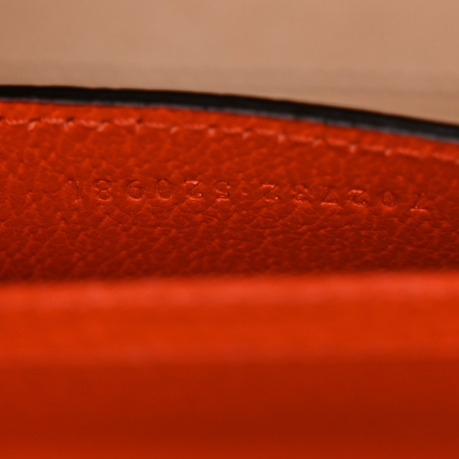 Textured Dollar Calfskin Web Mini Diana Tote Bag Deep Orange Spicy Cyclamin