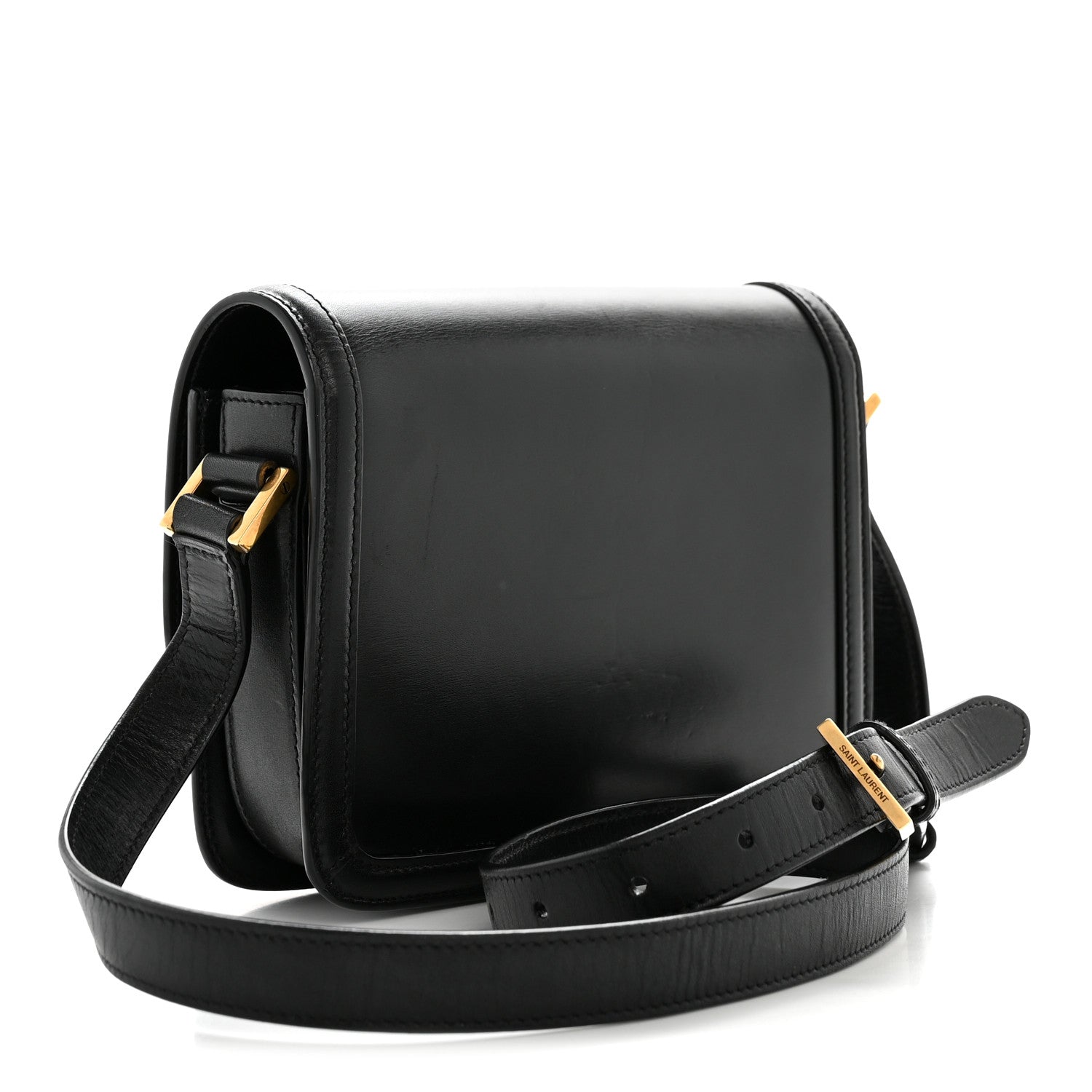 Smooth Calfskin Small Solferino Satchel Black
