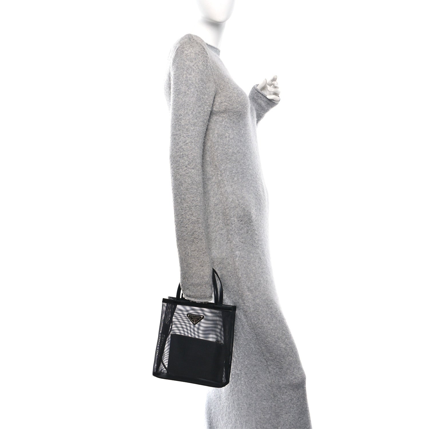 Mesh Small Tote Bag Black