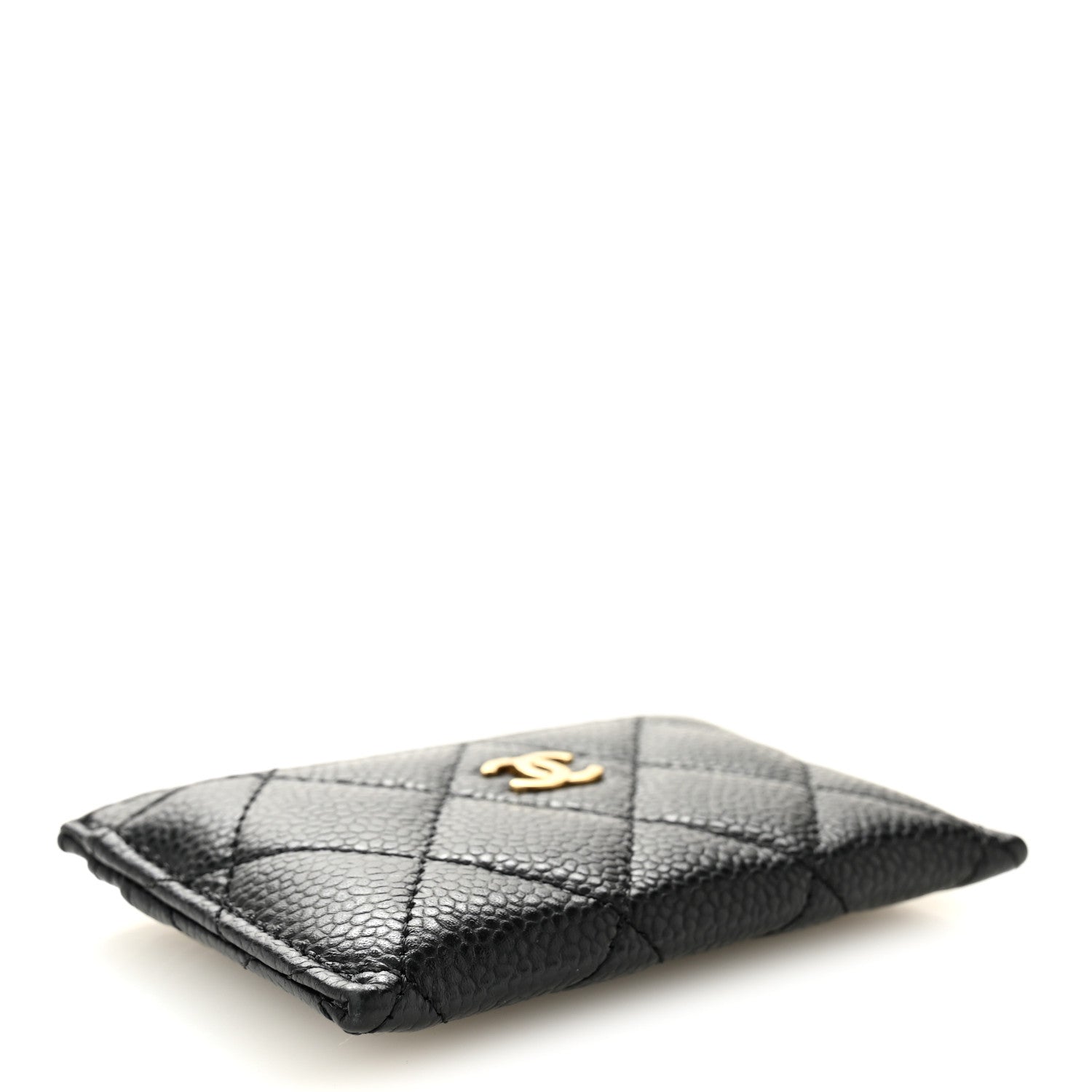 Caviar Quilted  Holder Black