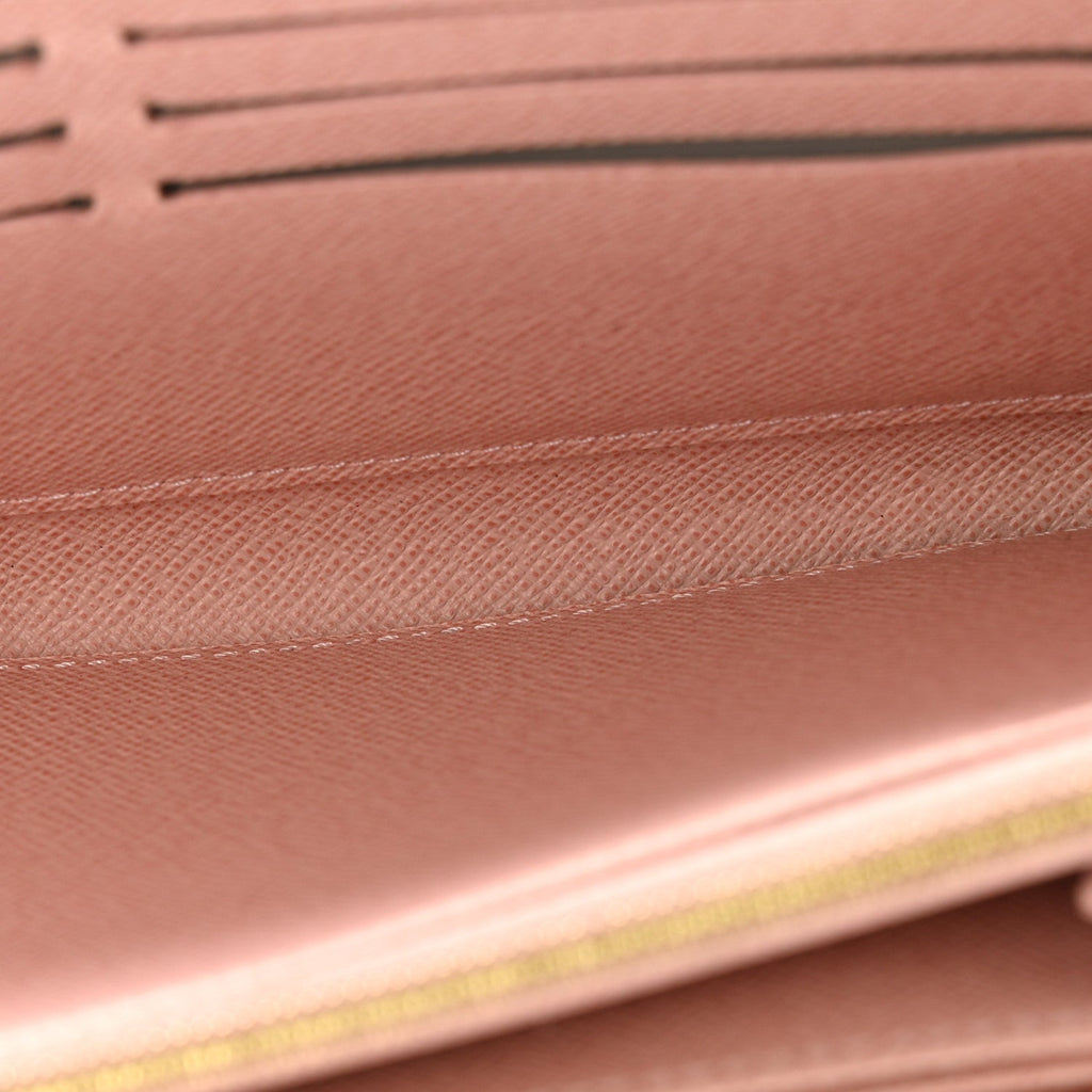Damier Azur Zippy Wallet Rose Ballerine