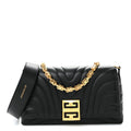 Soft Calfskin 4G Quilted Small Shoulder Bag Black