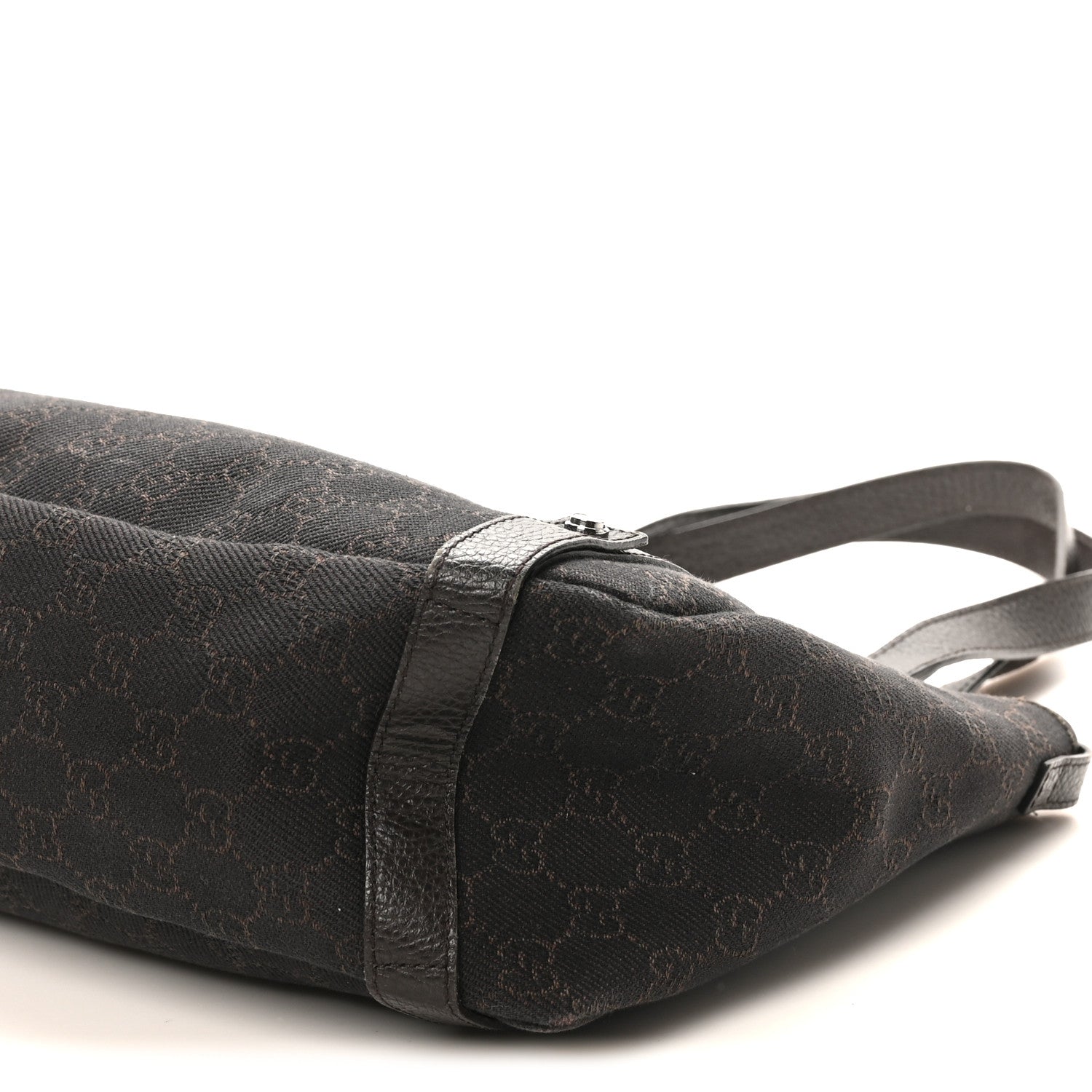 Monogram Medium Abbey Shoulder Bag Chocolate