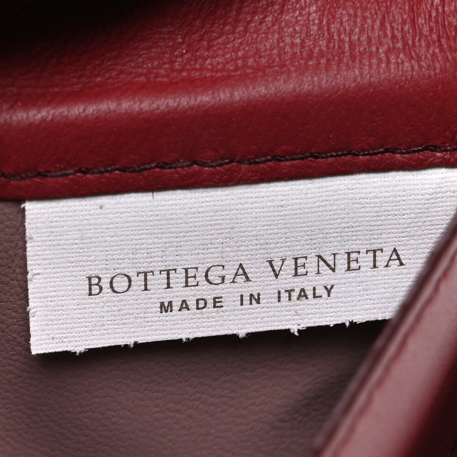 Nappa Intrecciato Continental Wallet Dark Red