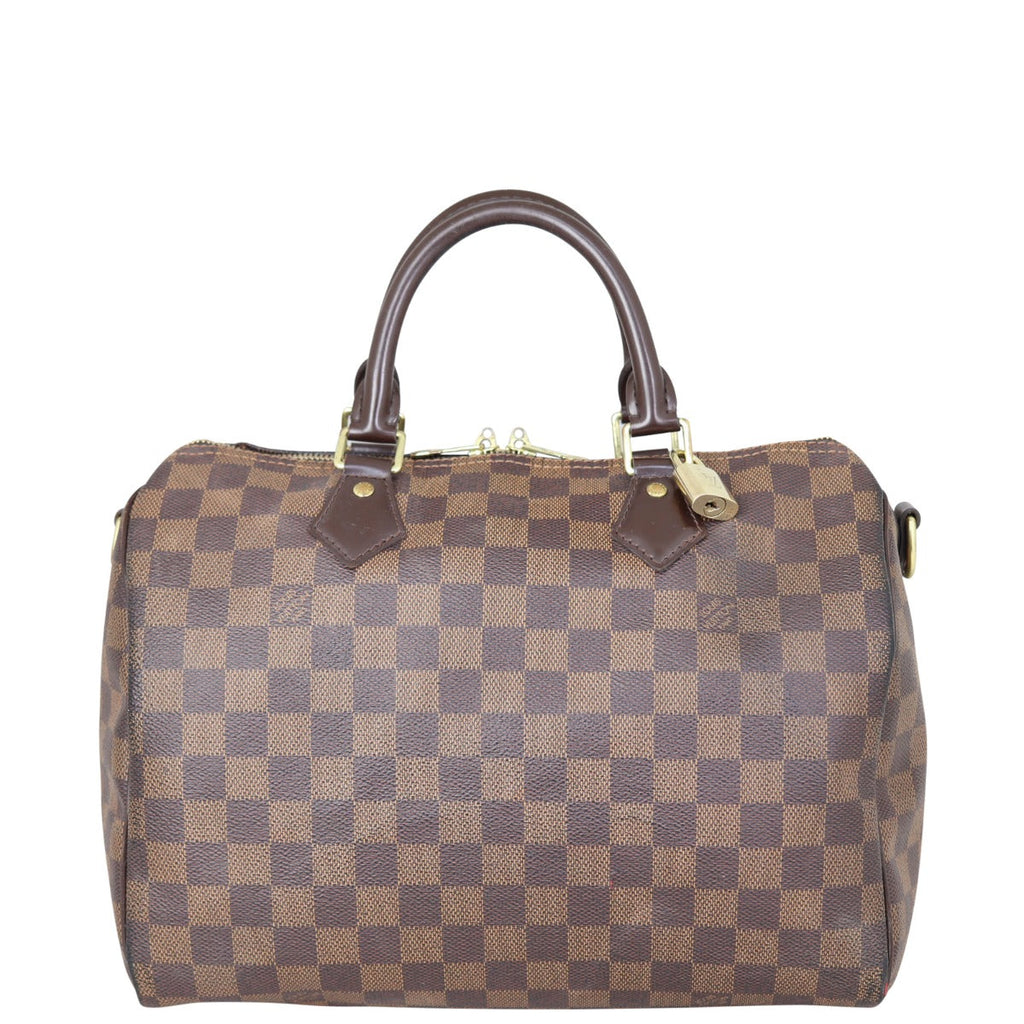 Louis Vuitton Speedy 30 Bandouliere Damier Ebene