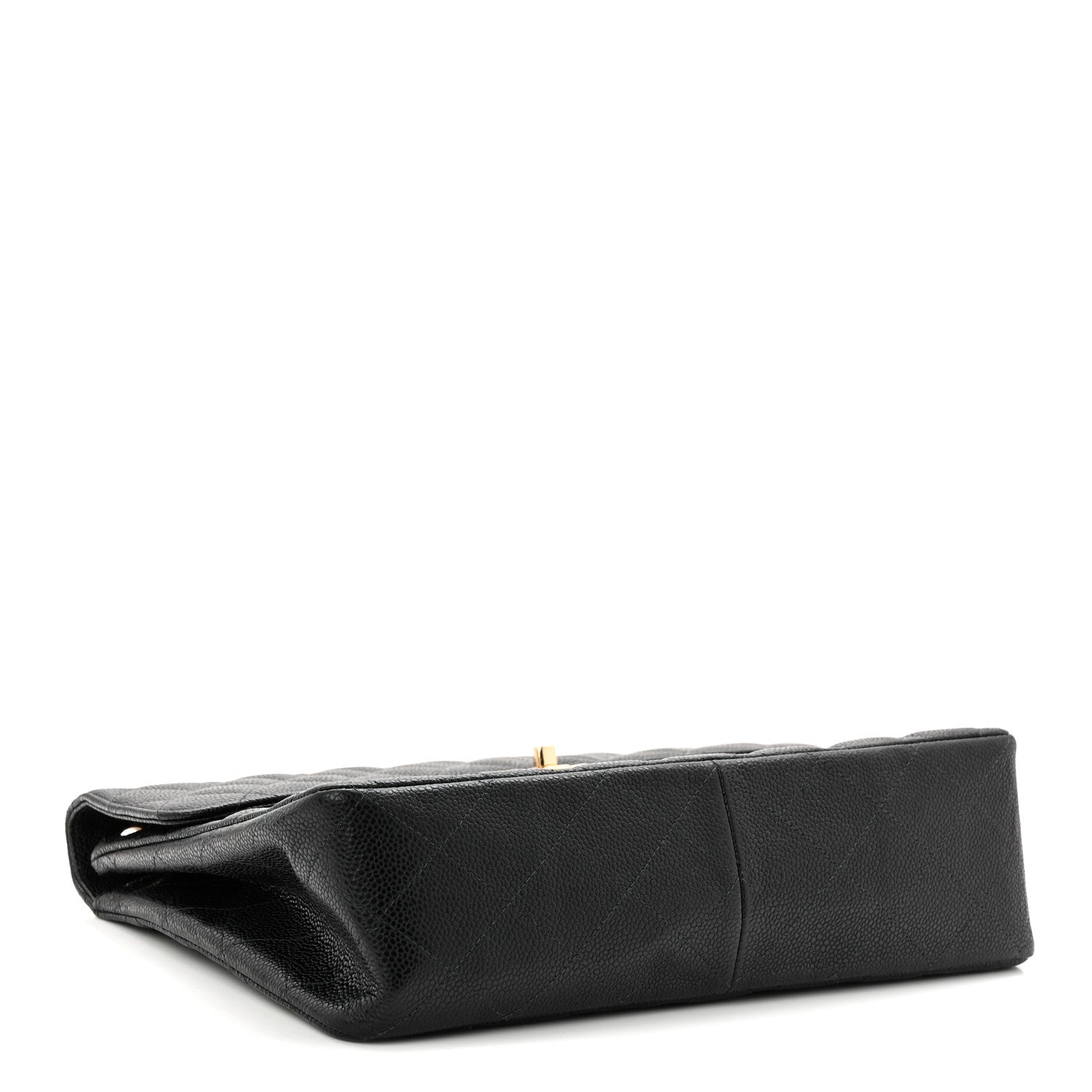 Caviar Jumbo Single Flap Black