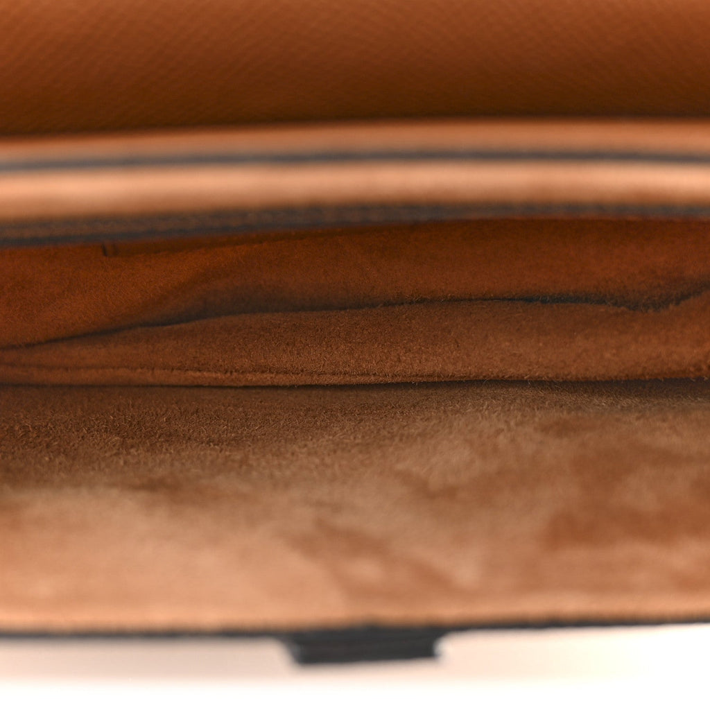 Grained Calfskin Saddle Bag Golden Saddle