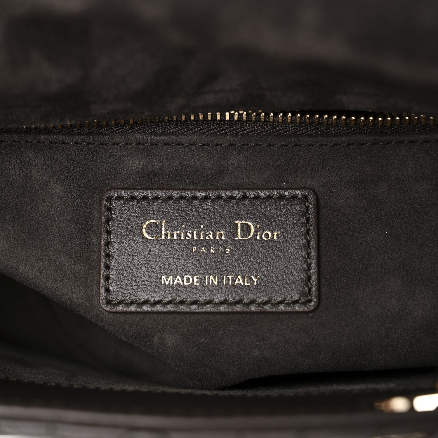 Lambskin Cannage Small My ABCDior Lady Dior Dark Brown