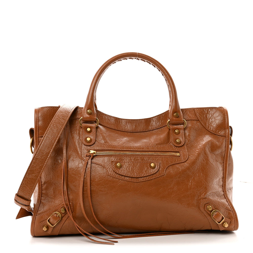 Agneau Arena Gold Hardware Medium Le City Camel
