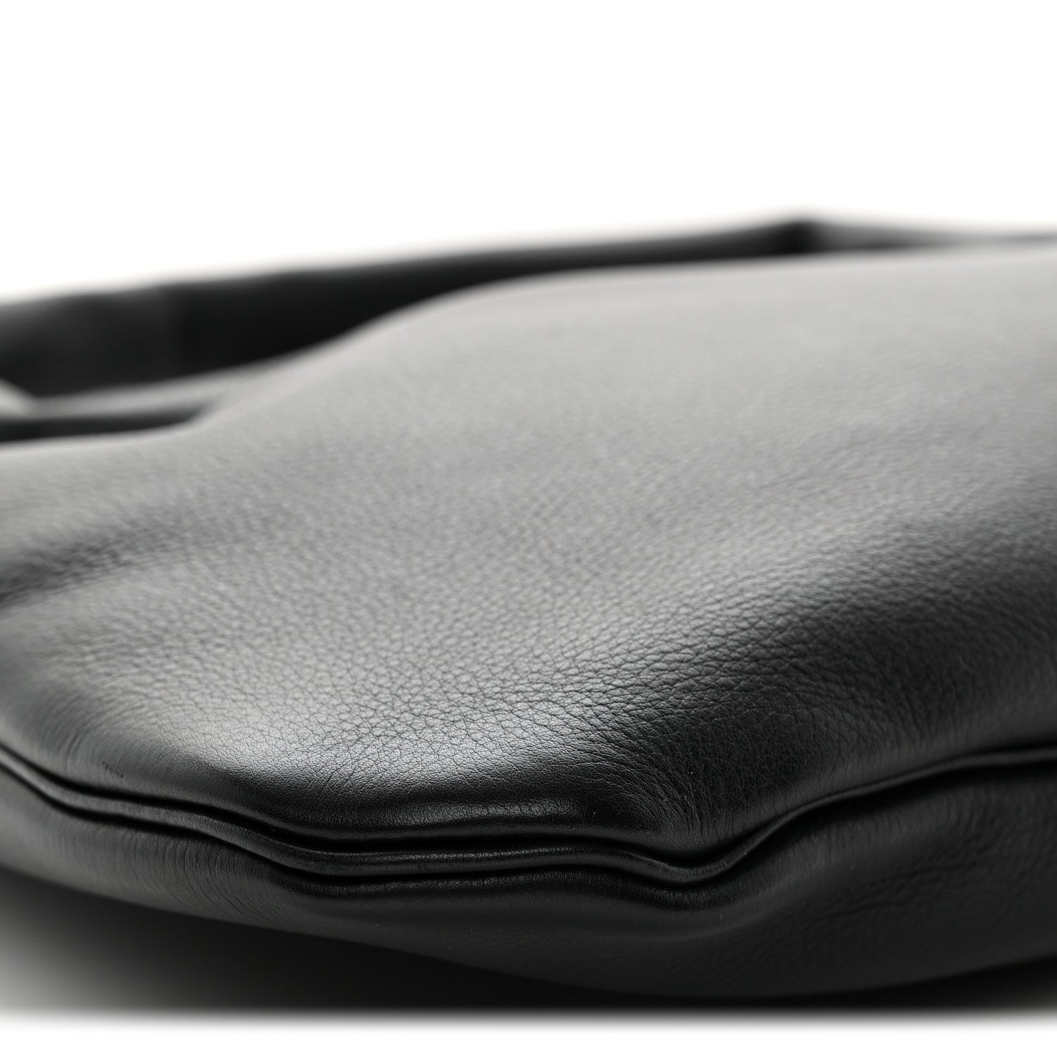 Grained Calfskin Small Everyday Shoulder Bag Black