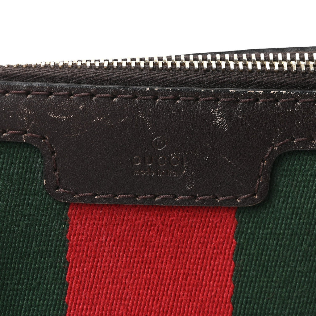 Monogram Selleria Calfskin Vintage Web Medium Boston Beige Ebony Cocoa