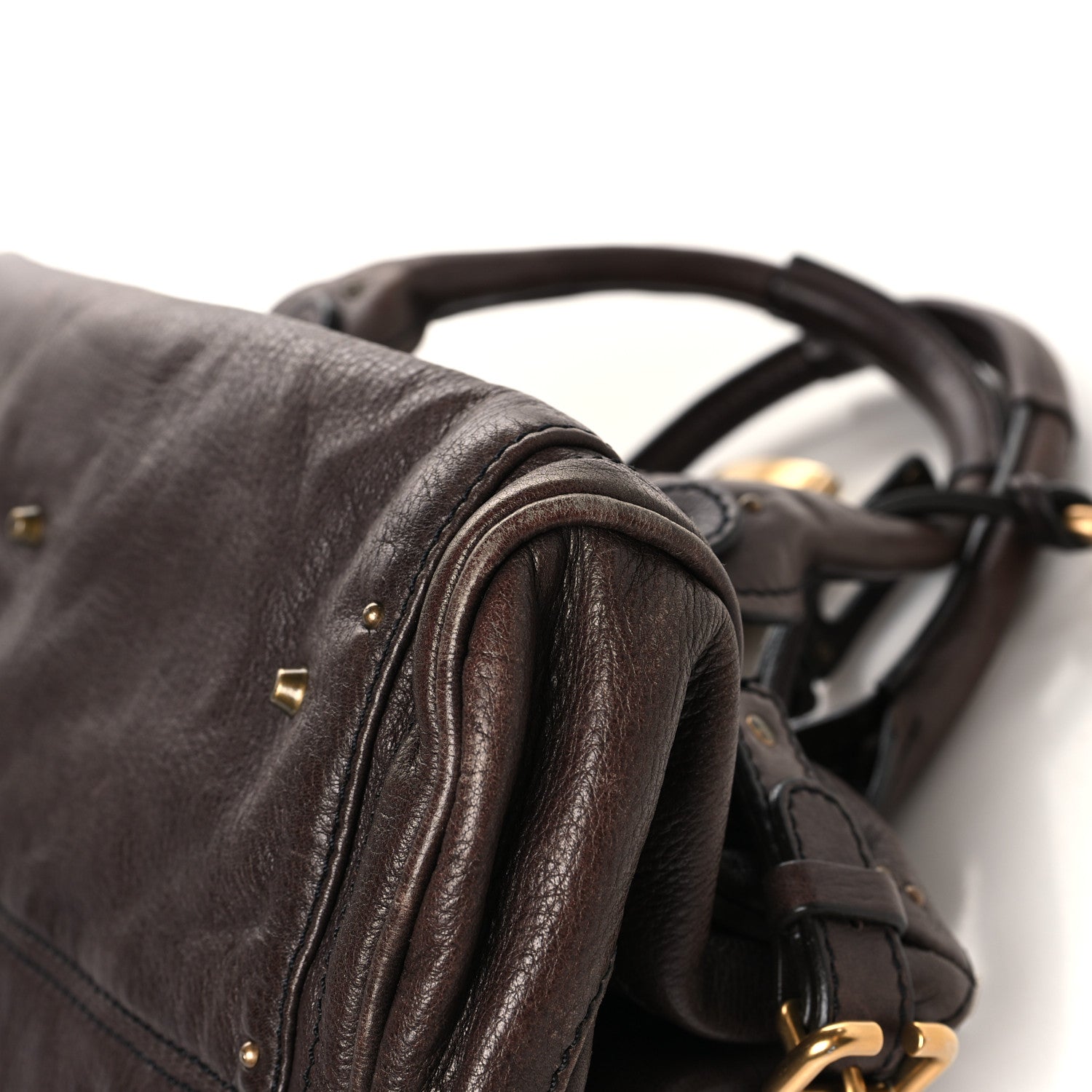 Calfskin Medium Paddington Satchel Chocolate