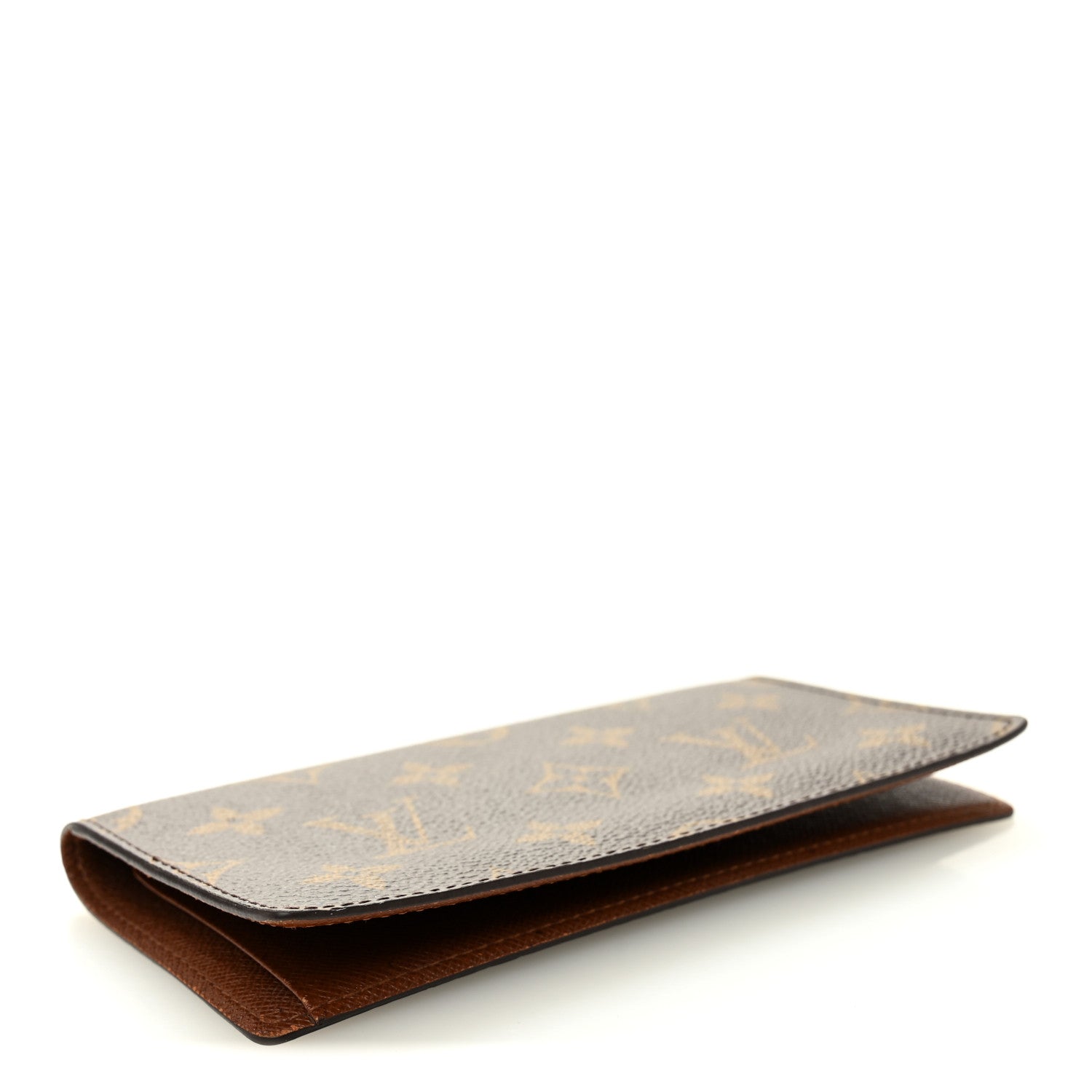 Monogram Simple Checkbook Holder Wallet Cover