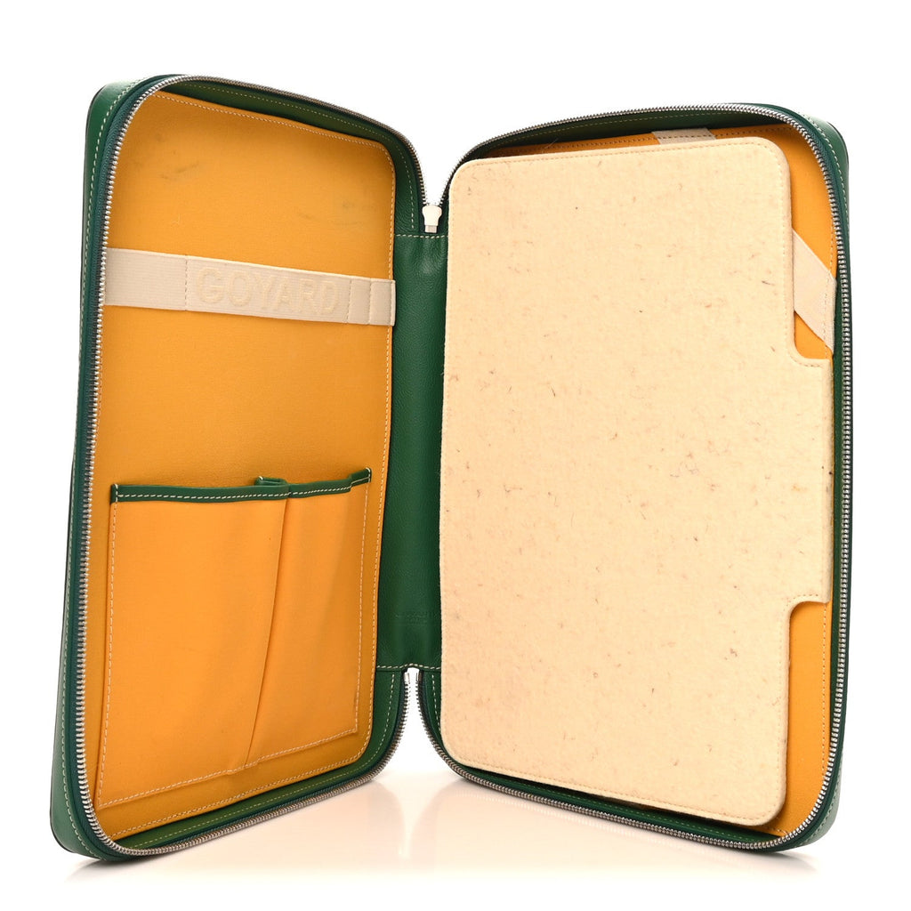 Goyardine Universal Companion Portfolio Green