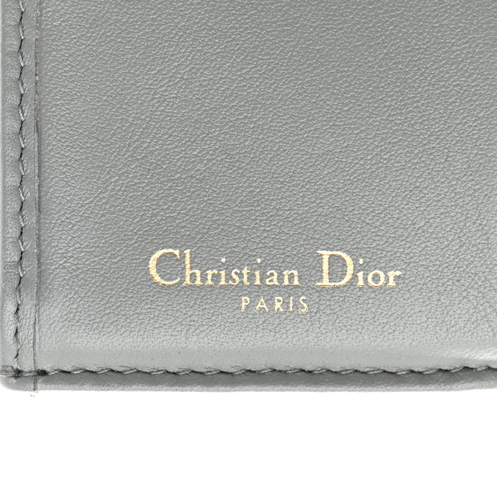 Oblique Saddle Lotus Wallet Grey