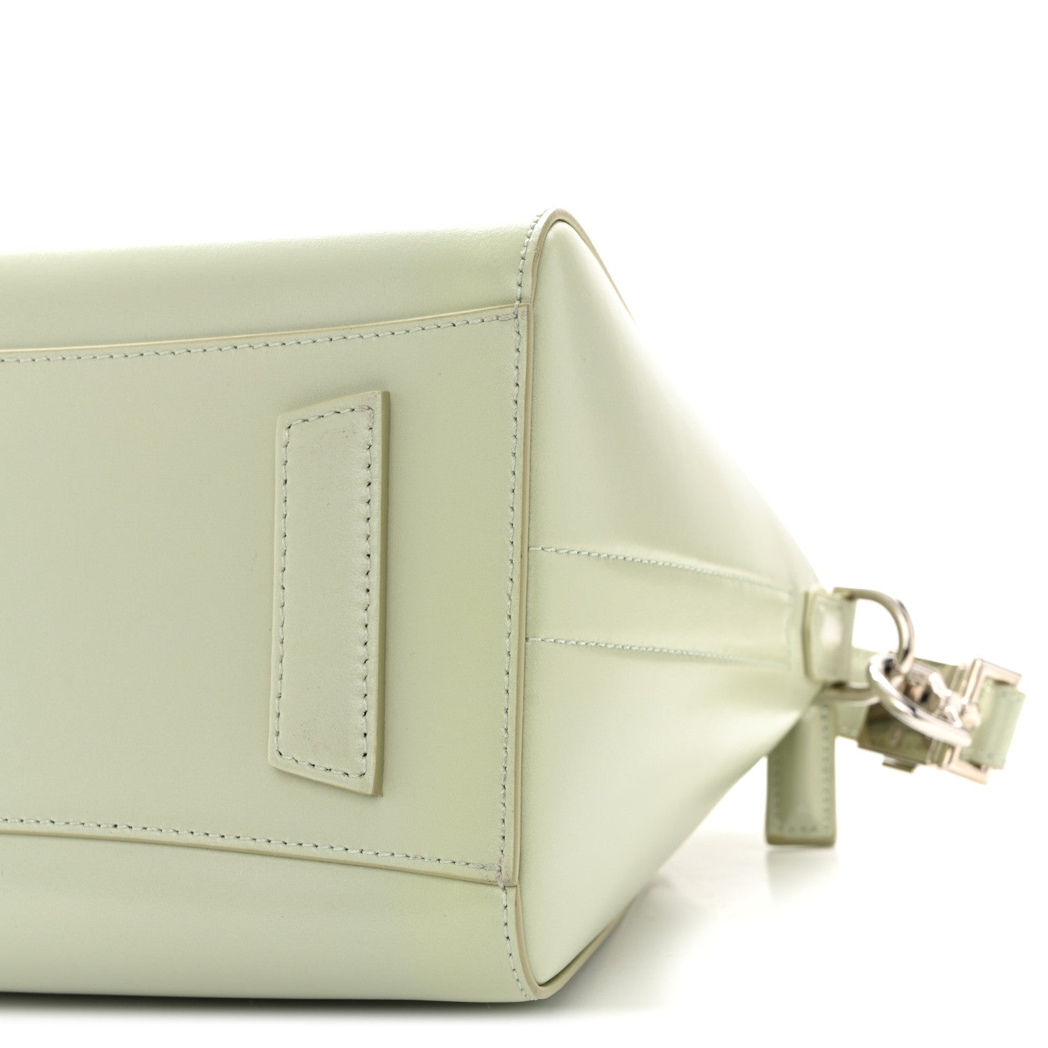 Shiny Lord Calfskin Small Antigona Aqua Green