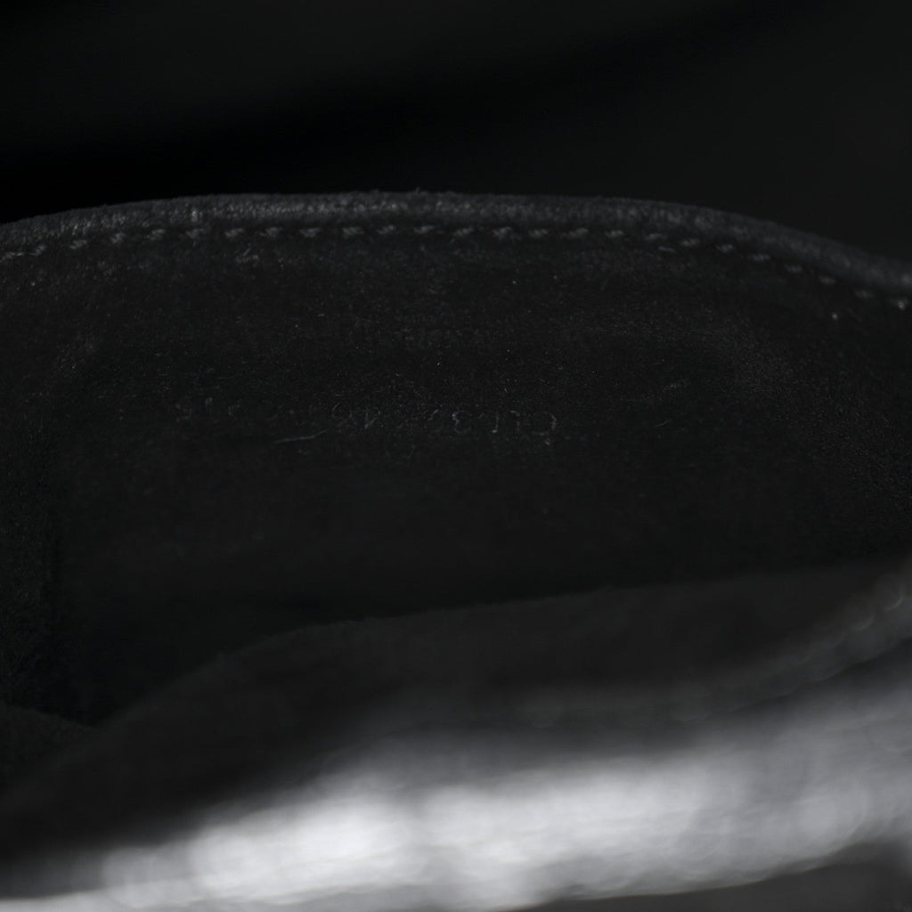 Calfskin Crocodile Embossed Small Monogram Cabas Black