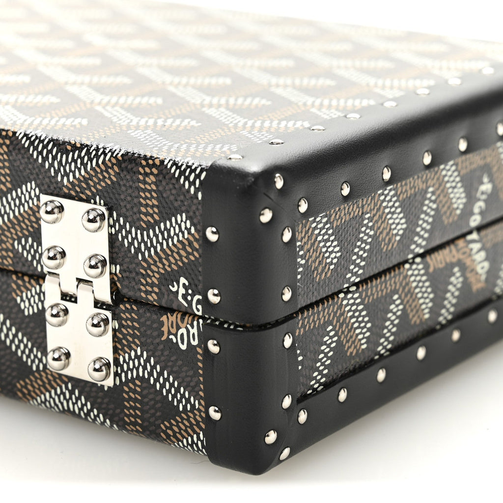 Goyardine Minaudiere Trunk Bag Black