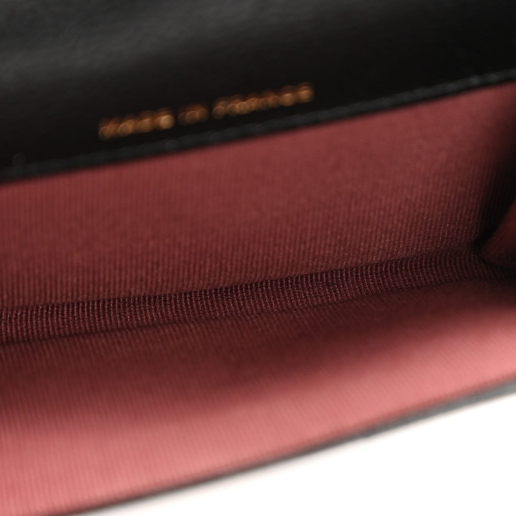 Caviar Quilted Flap  Holder Wallet Black