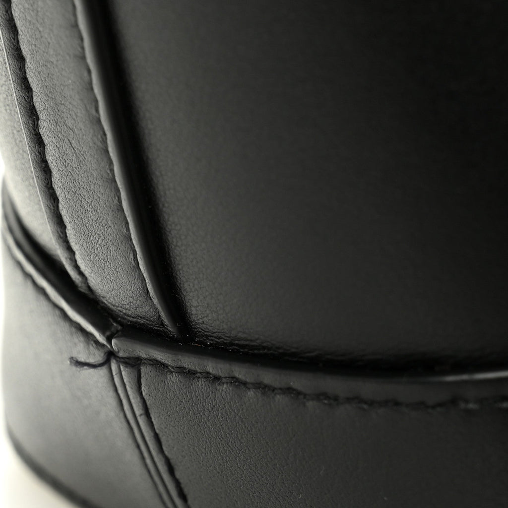 Smooth Calfskin Small Cuir Triomphe Bucket Bag Black