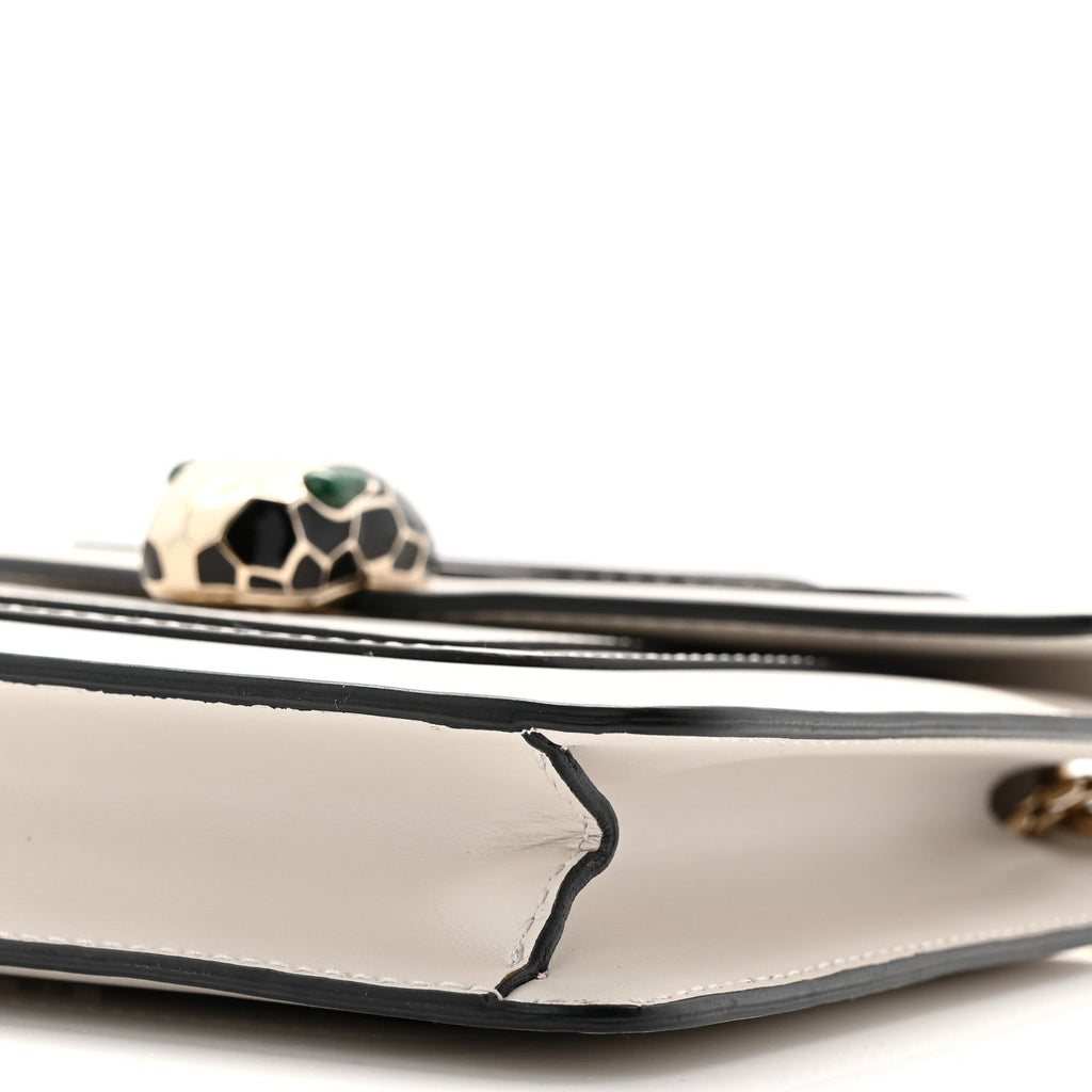 Calfskin Small Serpenti Forever Crossbody Bag White Agate