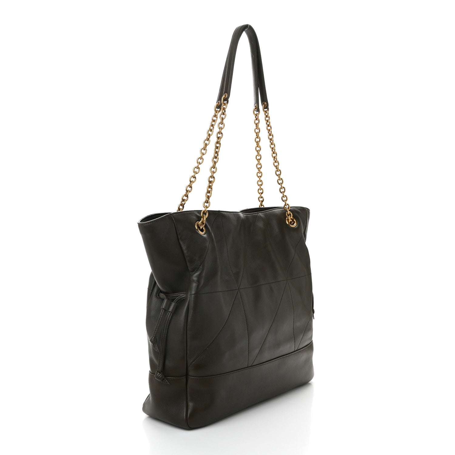 Lambskin Medium Jamie Shopping Tote Light Musk