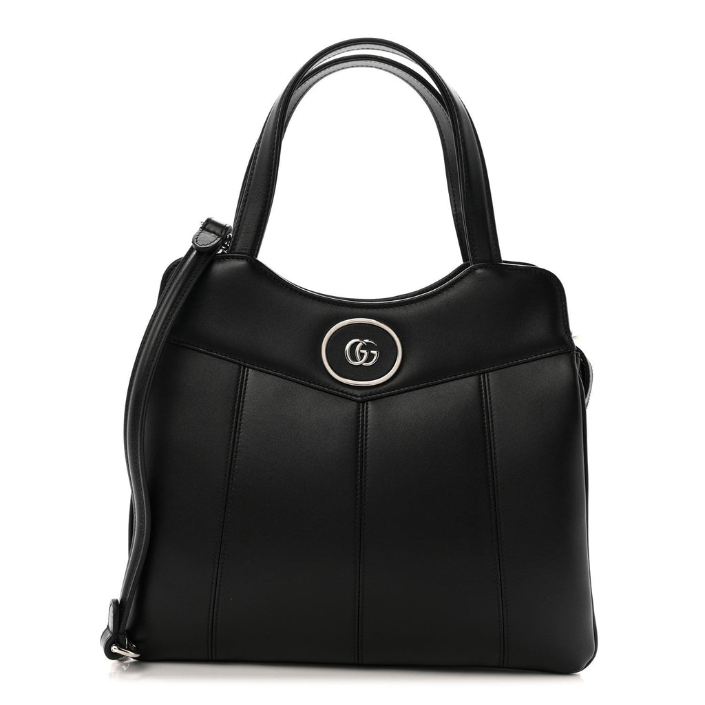 Calfskin Petite GG Small Tote Bag Black