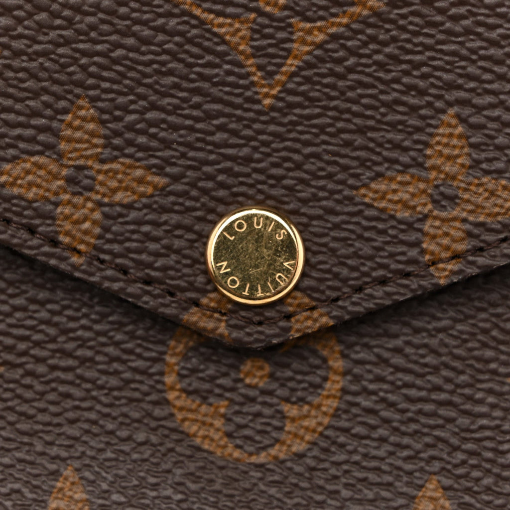 Monogram Pochette Felicie Chain Wallet Fuchsia