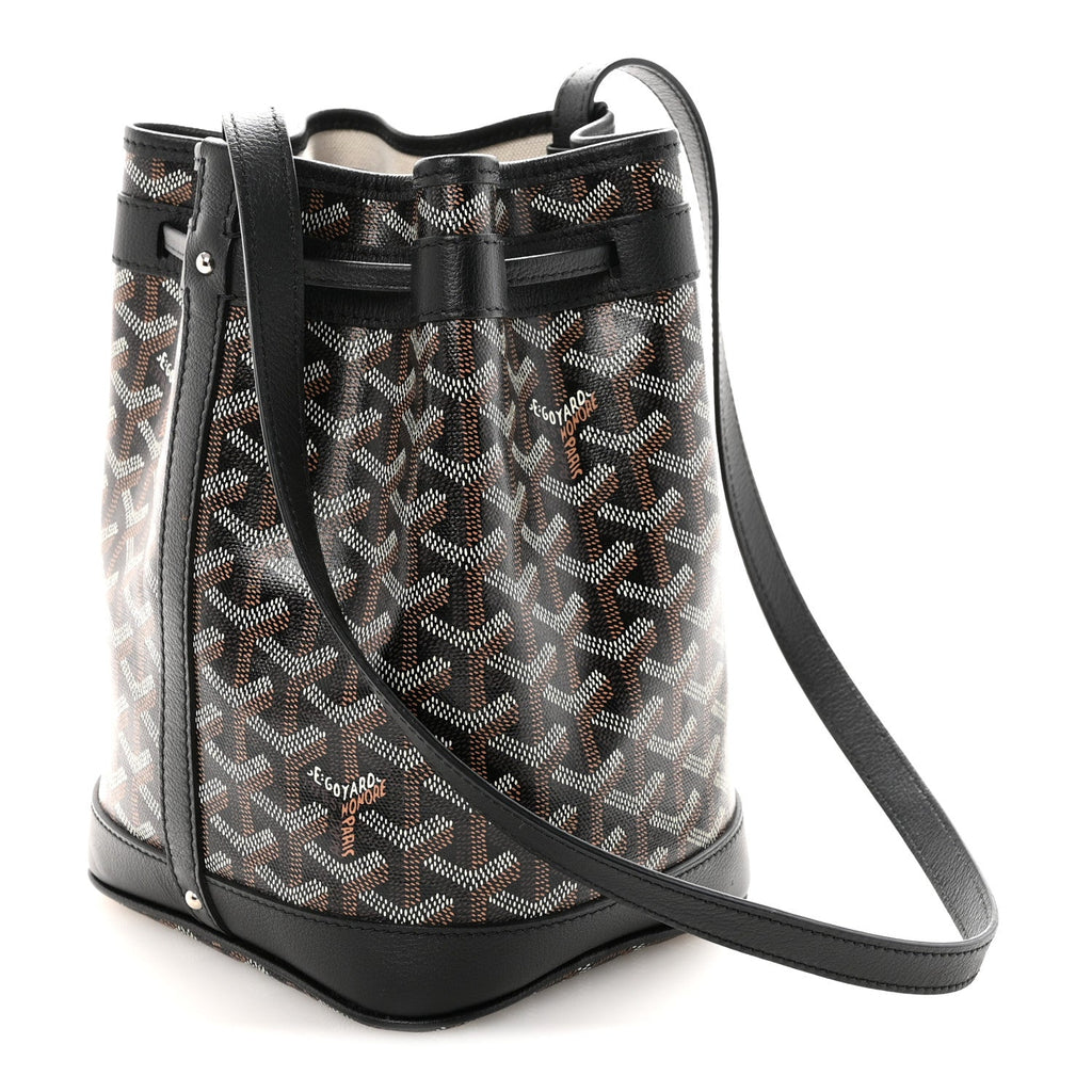 Goyardine Petit Flot Bucket Bag PM Black