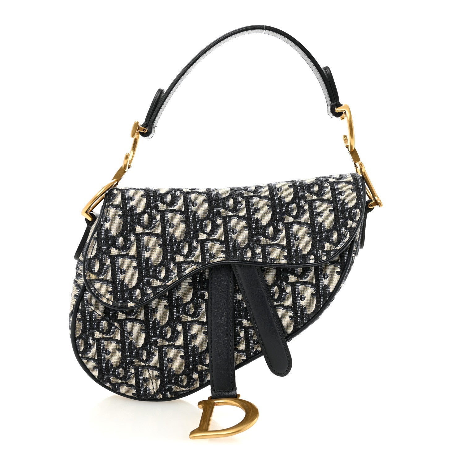 Oblique Mini Saddle Bag Blue