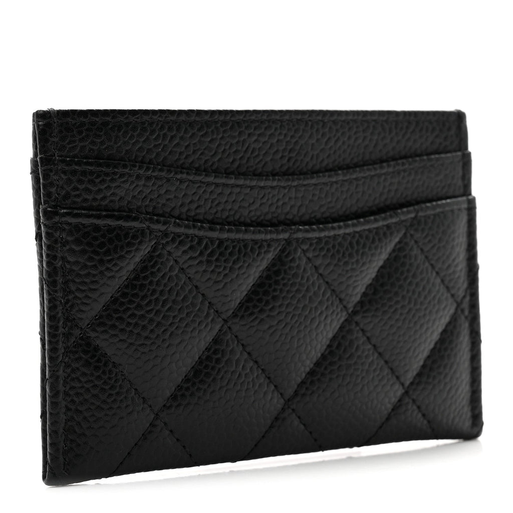 Caviar Quilted  Holder Black