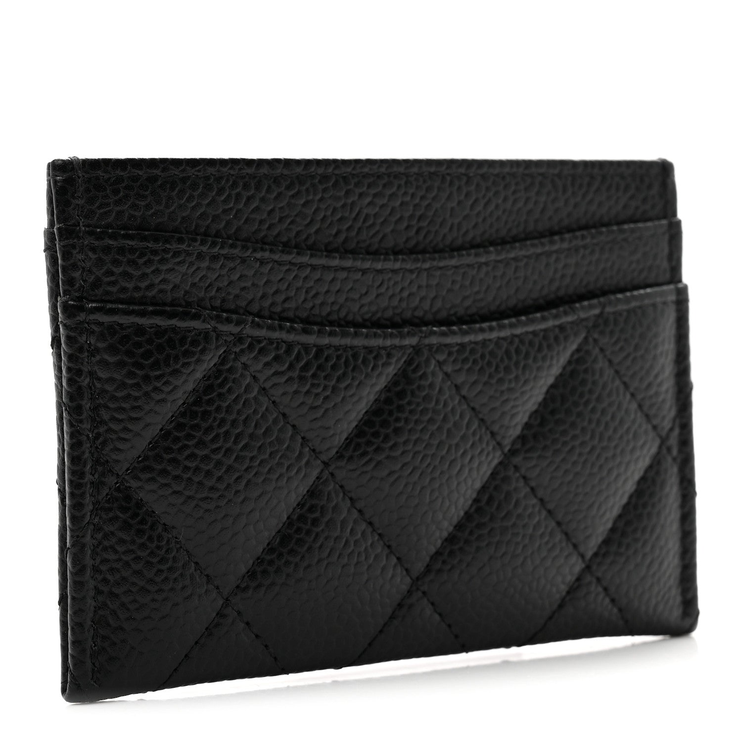 Caviar Quilted  Holder Black