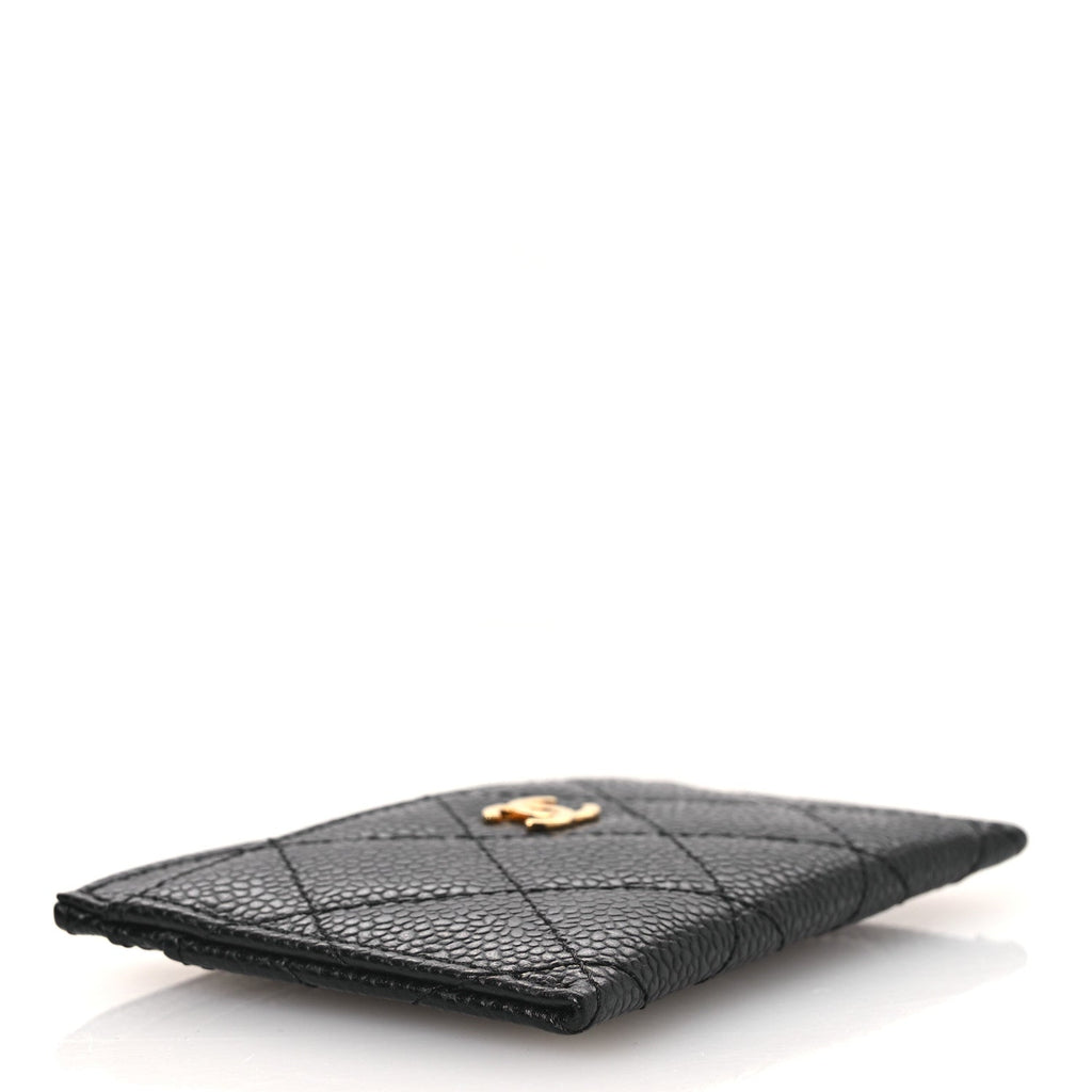 Caviar Quilted  Holder Black
