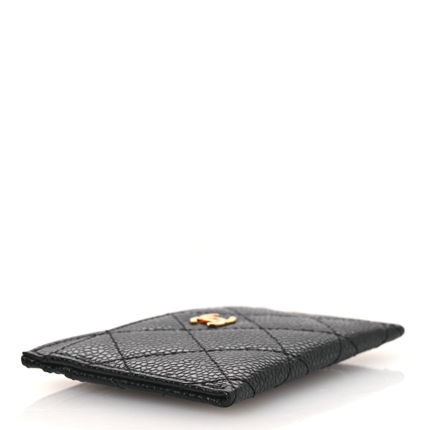 Caviar Quilted  Holder Black