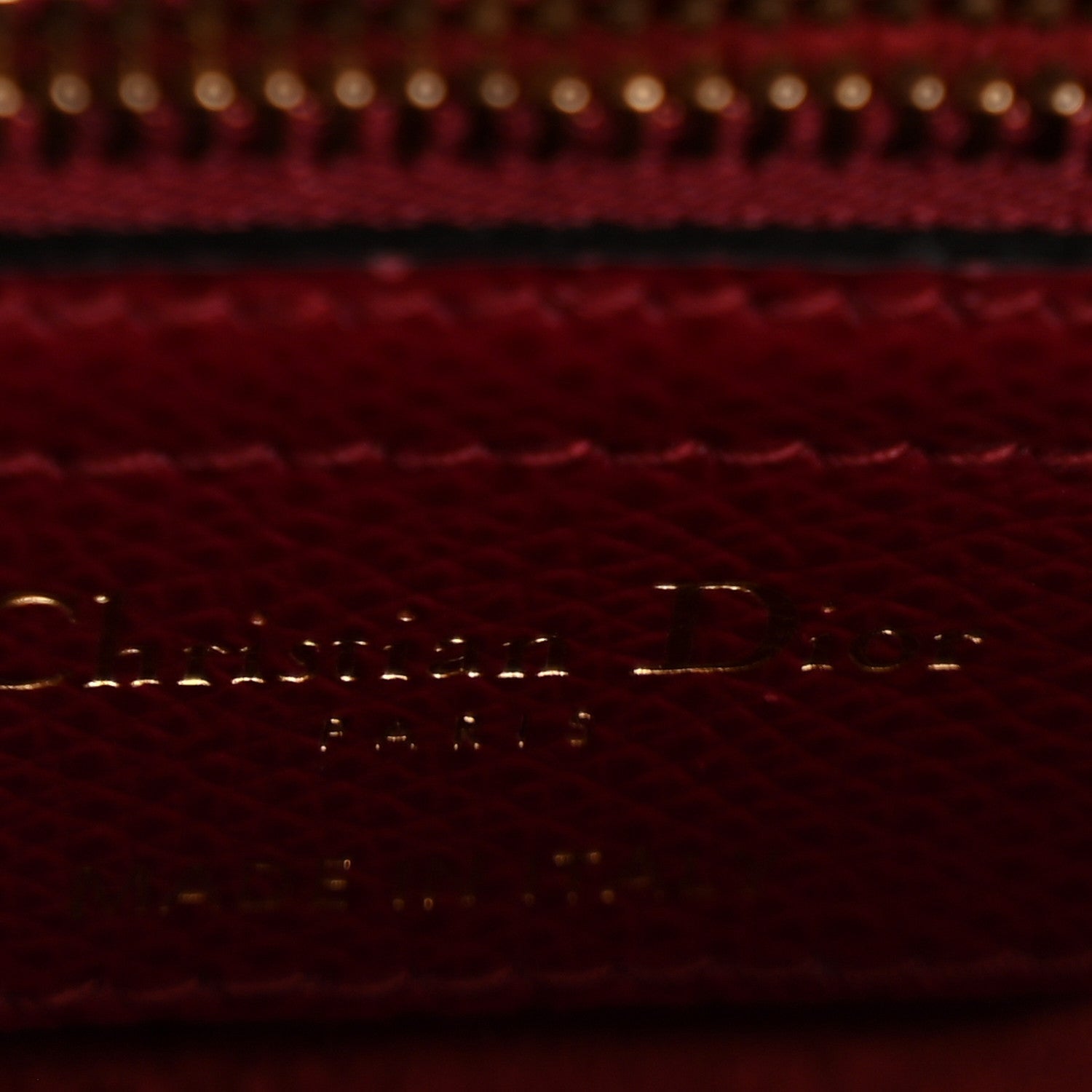 Grained Calfskin Saddle Bag Red