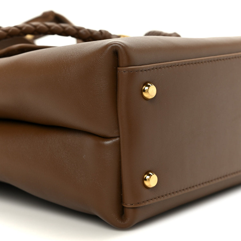 Silky Calfskin Small Ciao Ciao Nocciola