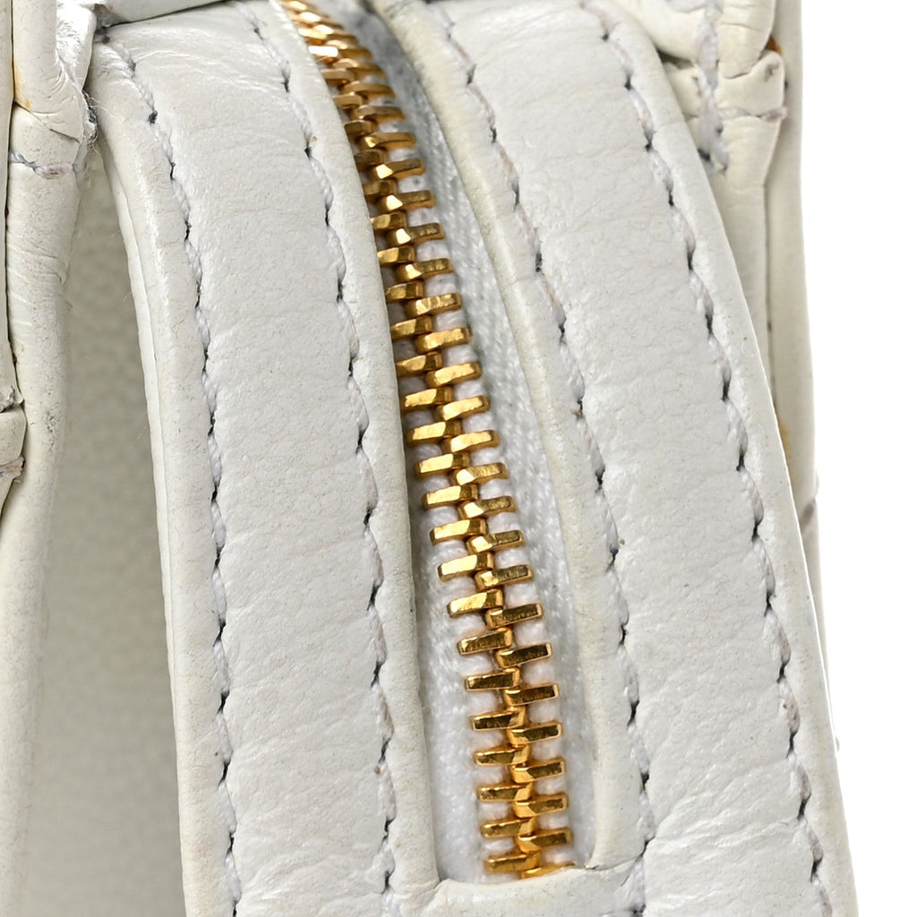 Caviar Quilted Shoulder Bag White