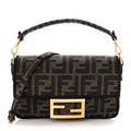 Fabric Jacquard FF 1974 Mini Baguette Tobacco Moro Black