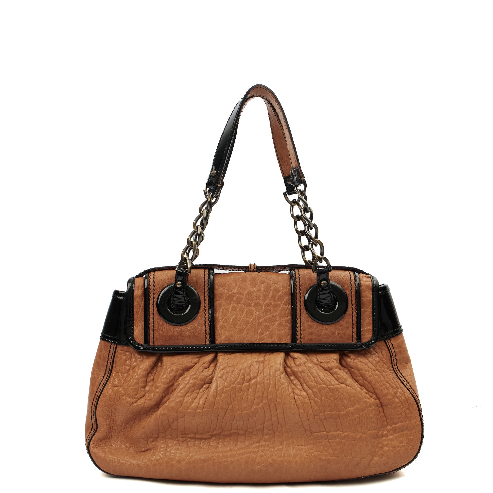 Fendi Shoulder Bag B Buckle Shoulder Bag in Brown, Leather