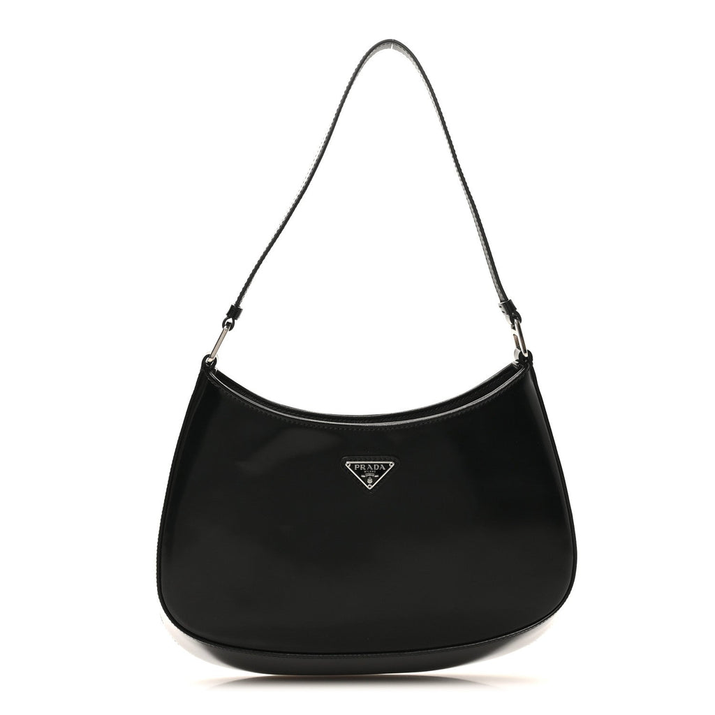 Spazzolato Cleo Shoulder Bag Black