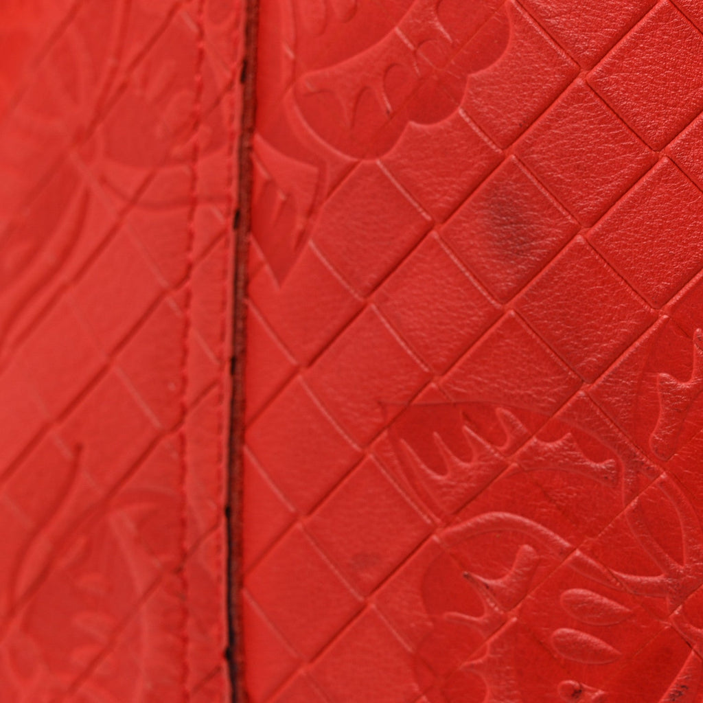 Nappa Intrecciomirage Butterfly Tote Red