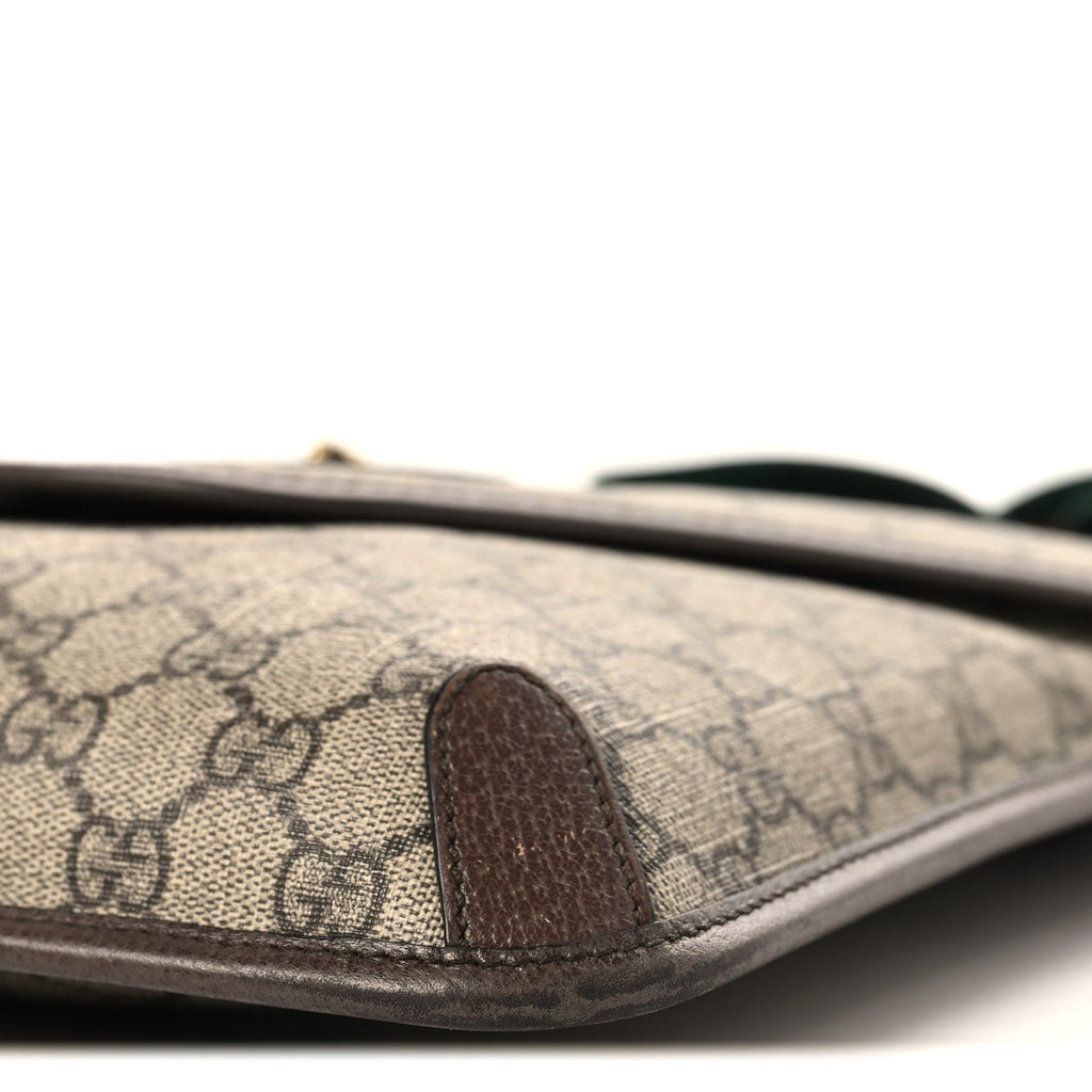 GG Supreme Monogram Web Medium Neo Vintage Flap Messenger Bag Beige New Acero
