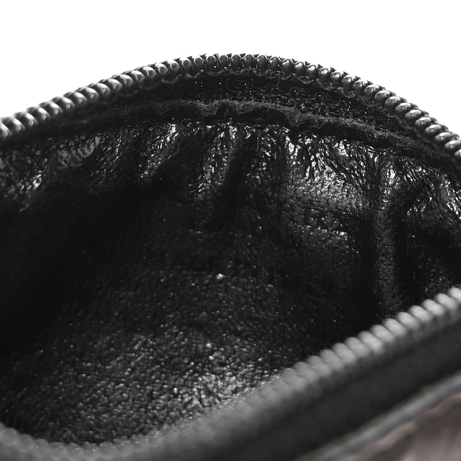 House Check Key Coin Case Black