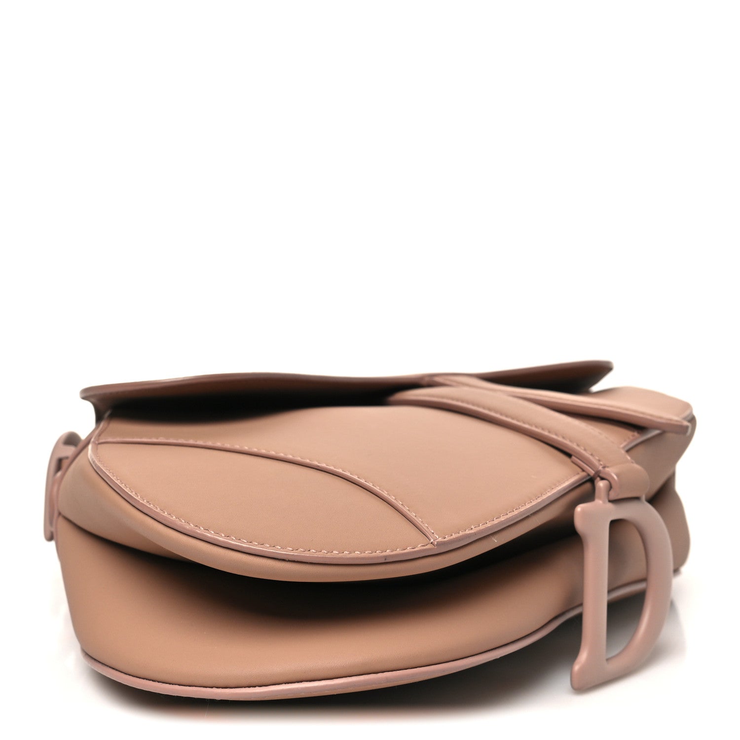 Ultra Matte Calfskin Saddle Bag Blush