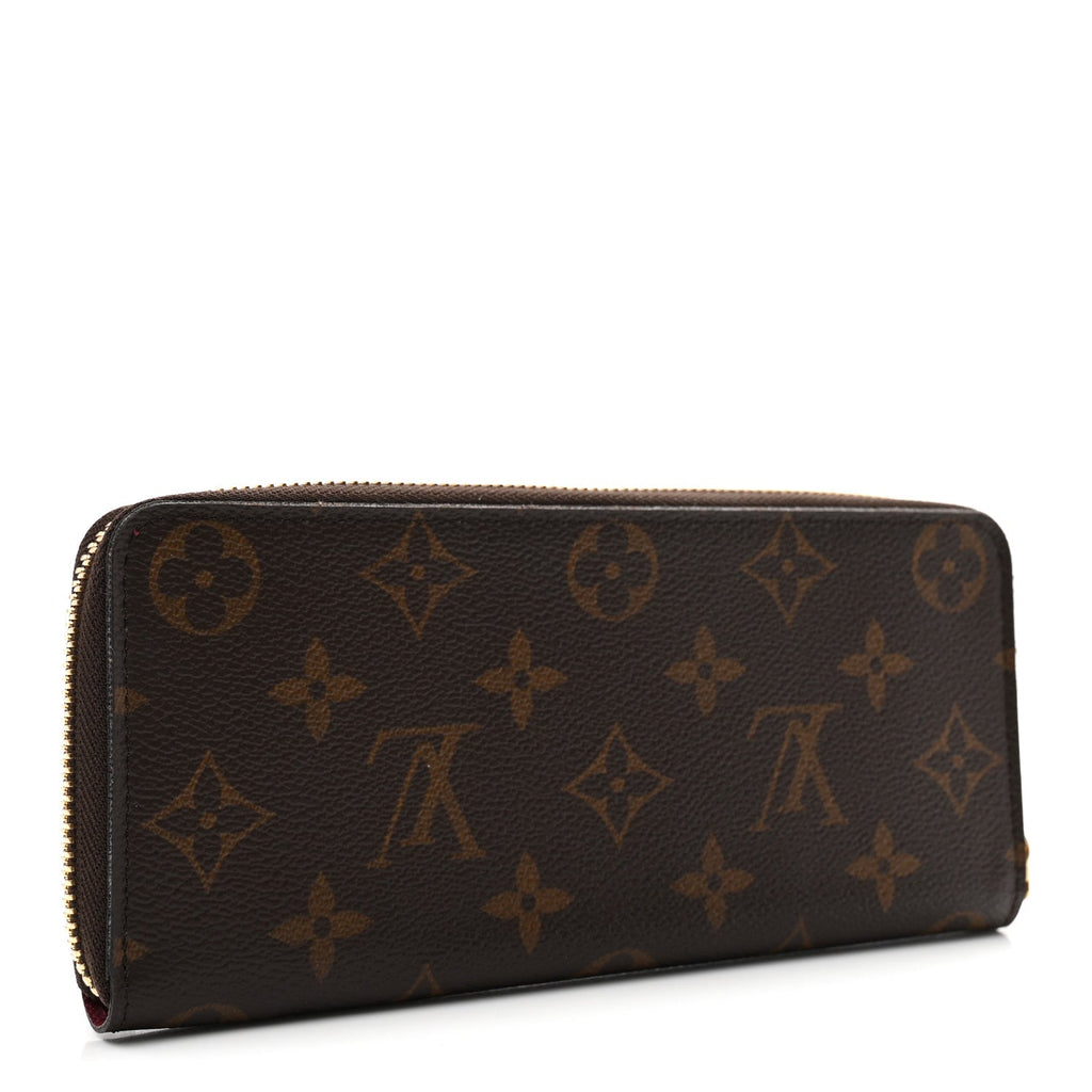 Monogram Clemence Wallet Fuchsia
