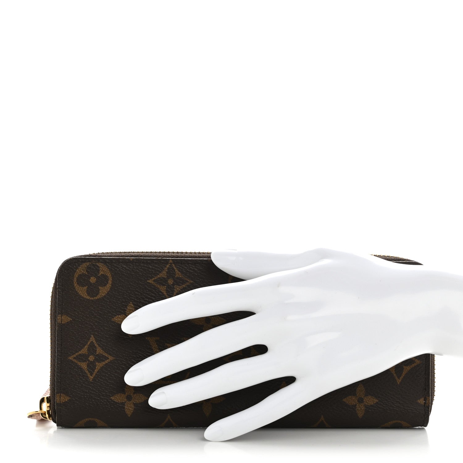 Monogram Clemence Wallet Rose Ballerine