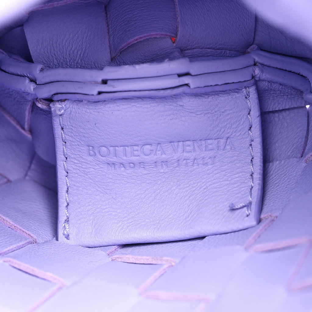 Nappa Intrecciato Mini Sardine Bag Amethyst