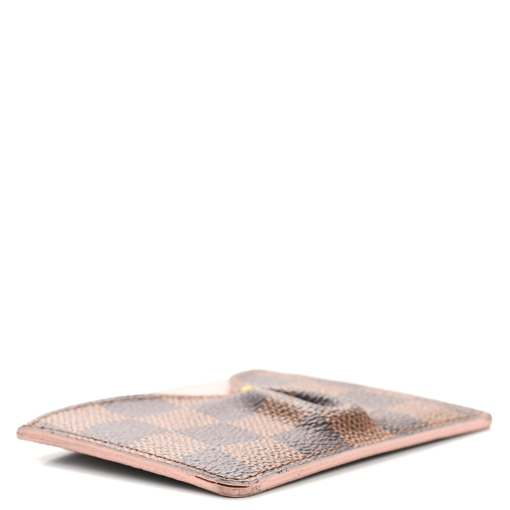 Damier Ebene Caissa  Holder Rose Ballerine