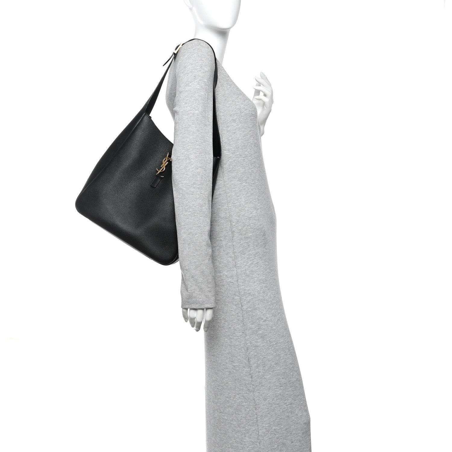 Smooth Calfskin Large Le 5 A 7 Soft Hobo Black
