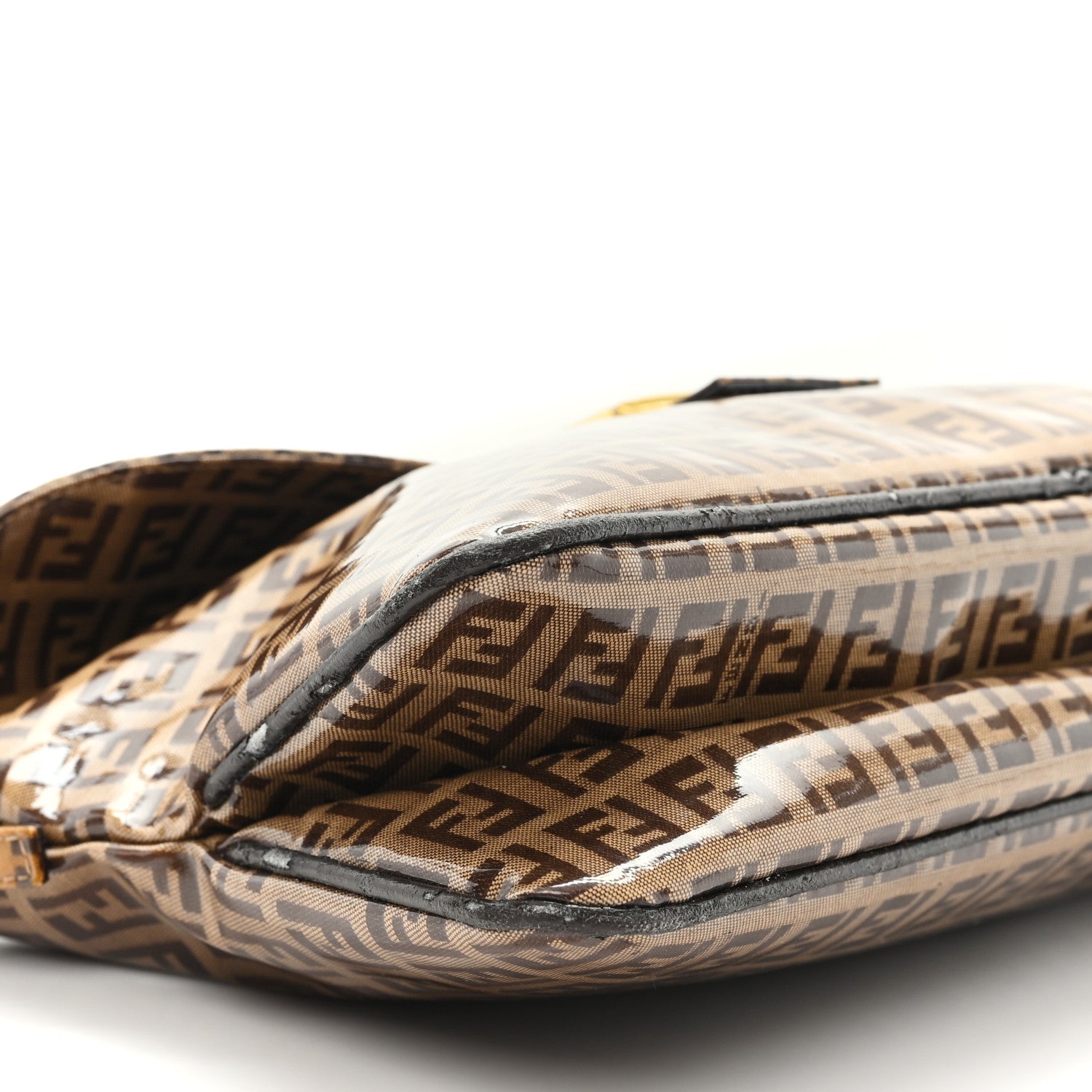 Vinyl Zucchino Baguette Double Flap Tobacco